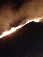 山火事現場の画像