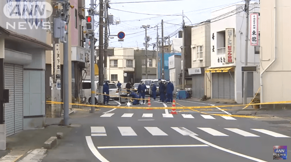 千葉県銚子市橋本町の路上事件ニュースキャプチャ画像