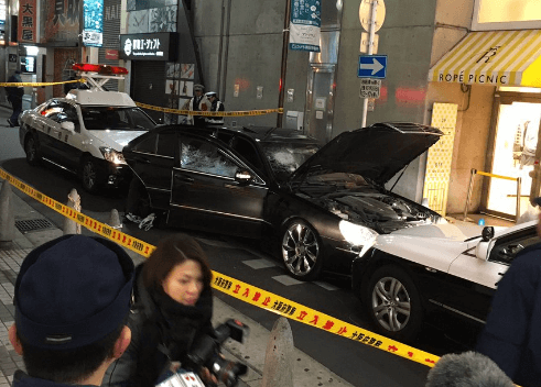 心斎橋で暴走事件 銃声なり響き騒然 黒色の高級車に警察が発砲か ニュース速報japan