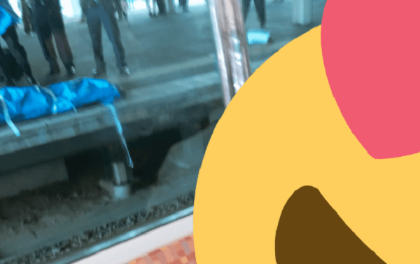 立川駅で飛び込み自殺の人身事故の画像