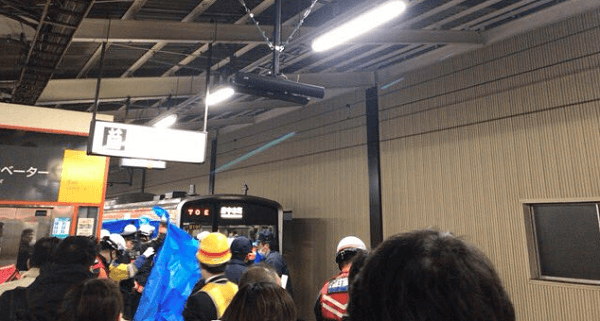 武蔵野線の西船橋駅で人身事故が起きた現場画像